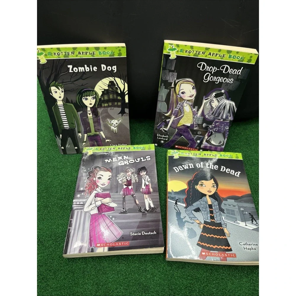 Lot of 8 Suspence Childrens Books Haunted Museum Creepover Rotten Apple Books